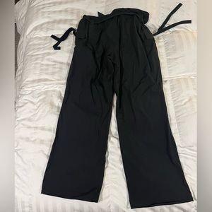 XL Reebok Wide Leg lightweight black pant